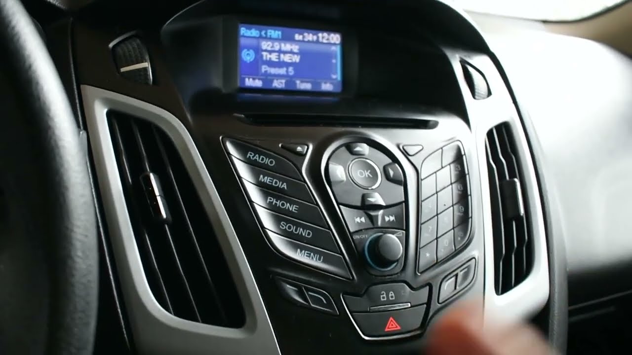 How to replace Radio Screen 2012- 2014 Ford Focus - YouTube