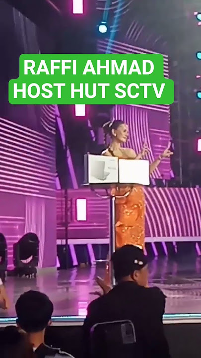 Raffi Ahmad Host HUT SCTV MALAM INI