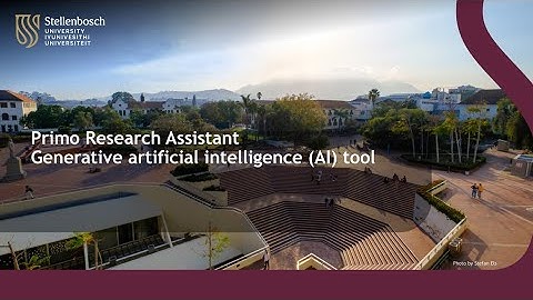 Primo Research Assistant demonstration