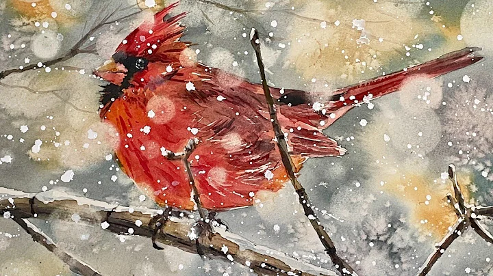 Step By Step Watercolour Tutorial / Cardinal Bird ...