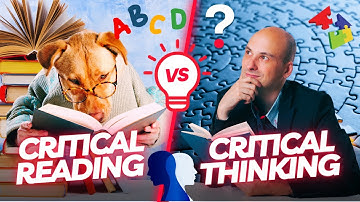 Critical Reading vs Critical Thinking #criticalthinking #criticalreading