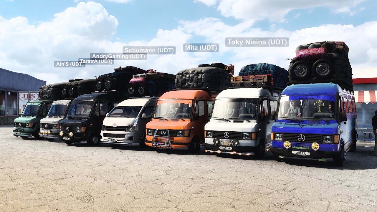 ETS 2 CARAVANE MERCEDES BENZ - TOYOTA HIACE