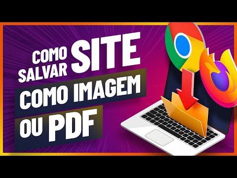 Vídeo: Como Salvar Uma Página Como Uma Imagem