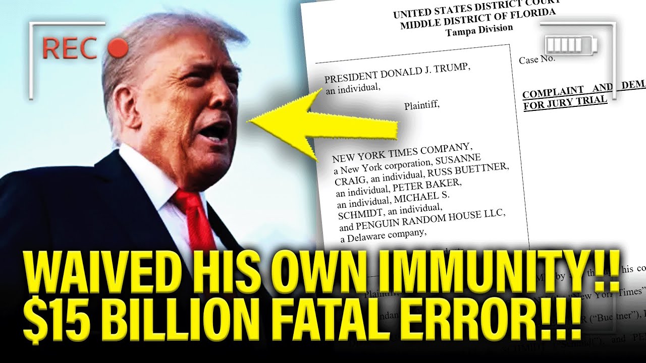 Trump LOSES his OWN IMMUNITY Over FATAL MISTAKE