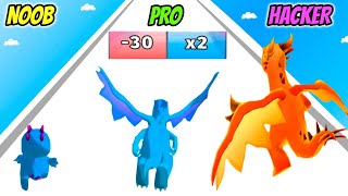 Monster Run - NOOB vs PRO vs HACKER screenshot 2