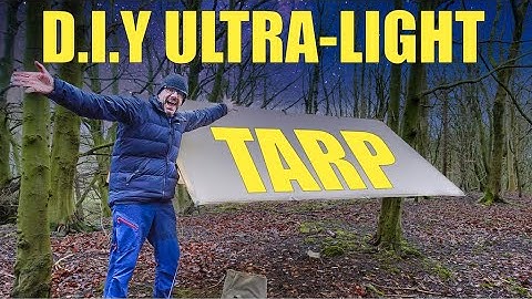 MAKE YOUR OWN TARP | WILD CAMPING | HAMMOCK | TEA IN THE WOODS | LIGHTWEIGHT CAMPING GEAR