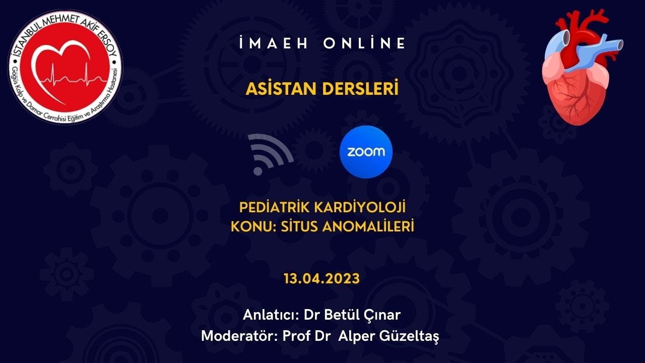 Heterotaksi Sendromları (Situs anomalileri)-(Heterotaxy Syndromes)-IMAEH Zoom dersleri-26