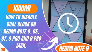 How to disable dual clock on Redmi Note 9, 9S, 9T, 9 Pro and 9 Pro Max.