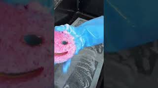 Nasty fridge clean #cleantok #asmrcleaning #oddlysatisfying