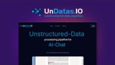 UnDatas.IO Lifetime Deal: Unstructured data pipeline | Oncely