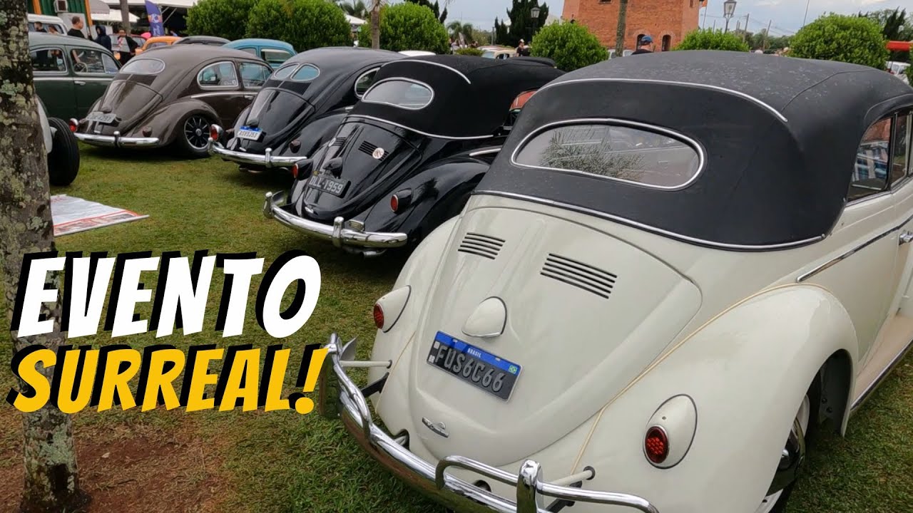Os Fuscas Mais Raros do Brasil! Splitwindow, Oval e Cabriolet no Mesmo Evento 🚗🔥