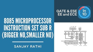 8085 Microprocessor Instruction Set SUB R (Bigger No,Smaller No) | GATE & ESE (EE, ECE) | Sanjay Sir