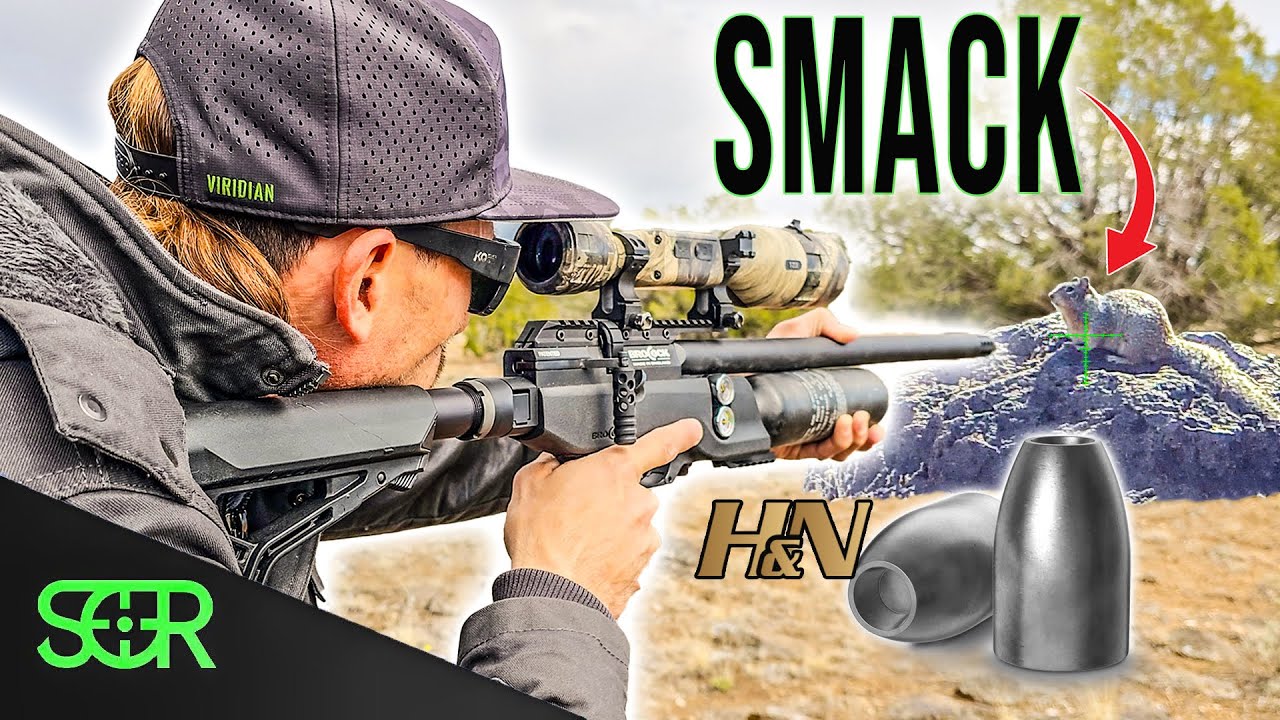 Ground Squirrel SMACKIN! BRK Commander XR .25 cal + H&N slugs - YouTube