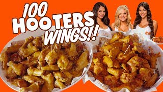 Hooters 100 Chicken Wings Challenge in Destin, Florida!!