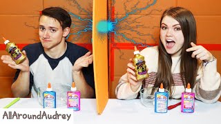 Twin Telepathy Slime Making Challenge With My Boyfriend