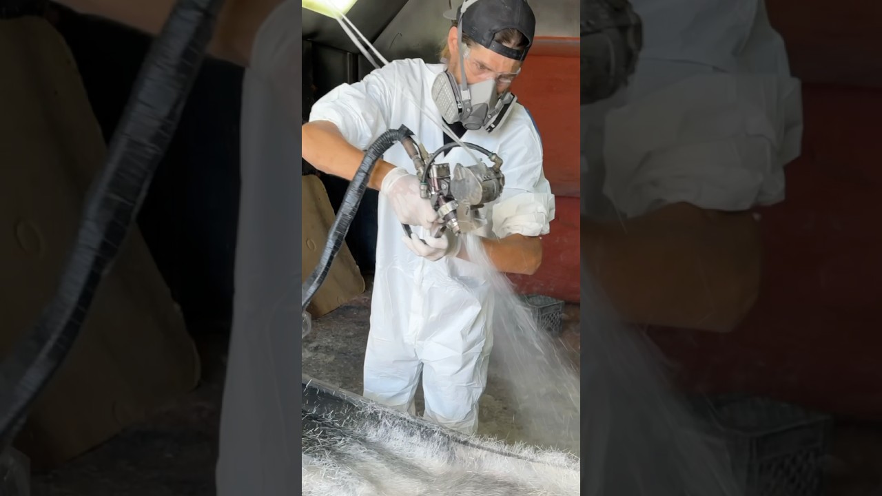 How a fiberglass chop gun works 😮‍💨 