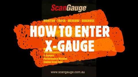 How to enter Xgauge to your ScanGauge - X-Gauge programming step by step video guide