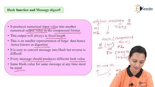 Hash Function and Message Digest - Number Theory and Asymmetric Key Cryptography - Data Compression