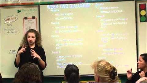 Beginning ASL Class-Week Three-Review of Dialogue 2
