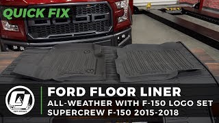 Freddy shows how to upgrade your floor mats add protection the
interior of f150 by installing a set ford all weather liners with logo
f...