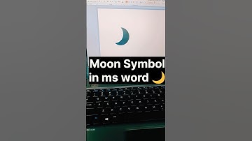 Moon Symbol in ms word #shorts #video
