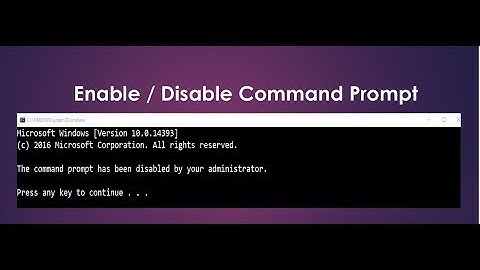 How to Enable and Disable command prompt with Single cmd gpedit msc