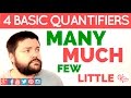 4 Basic Quantifiers  MANY, MUCH, FEW & LITTLE