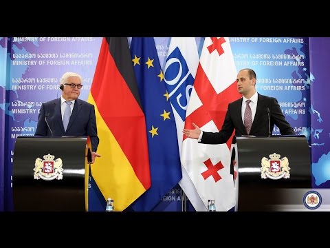 მიხეილ ჯანელიძისა და ფრანკ-ვალტერ შტაინმაიერის ერთობლივი პრესკონფერენცია