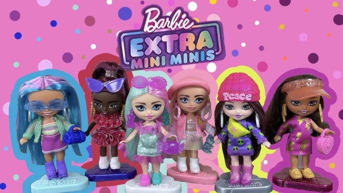 Barbie Extra Minis Doll #8 (5.5 in) in Fashion & Accessories, With Doll  Stand
