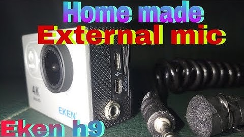 Eken h9 with external mic #VLOG 9