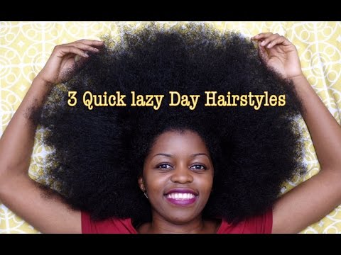 4 Tutorials For Lazy Natural Hairstyles Natural Hair Rules