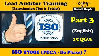 ISO 27001 - Information Security Lead Auditor Certification Course (PDCA - DO Phase)