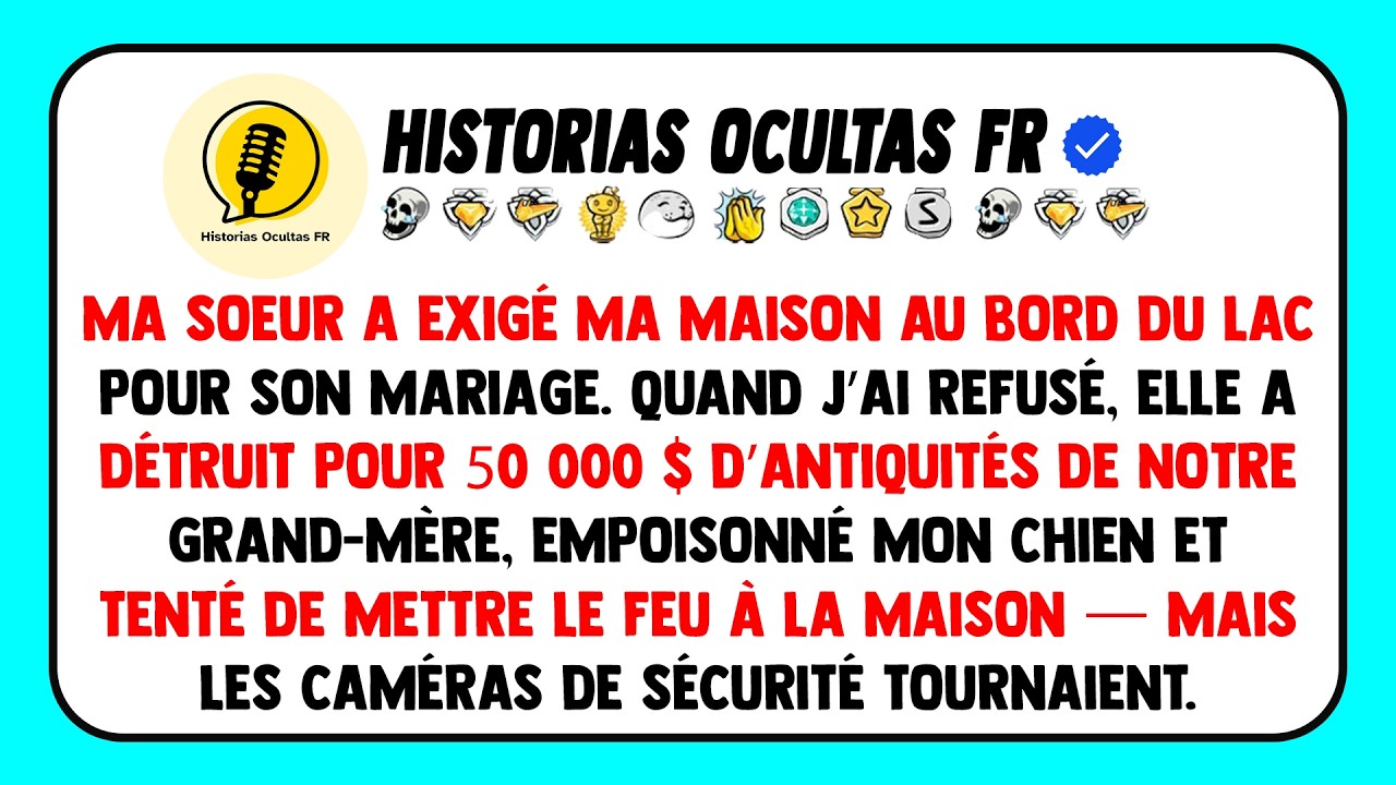 Ma Sœur A Exigé Ma Maison Au Bord Du Lac Pour Son Mariage. Quand J’Ai Refusé,...