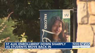 St. Augustine's enrollment down sharply as students move back in