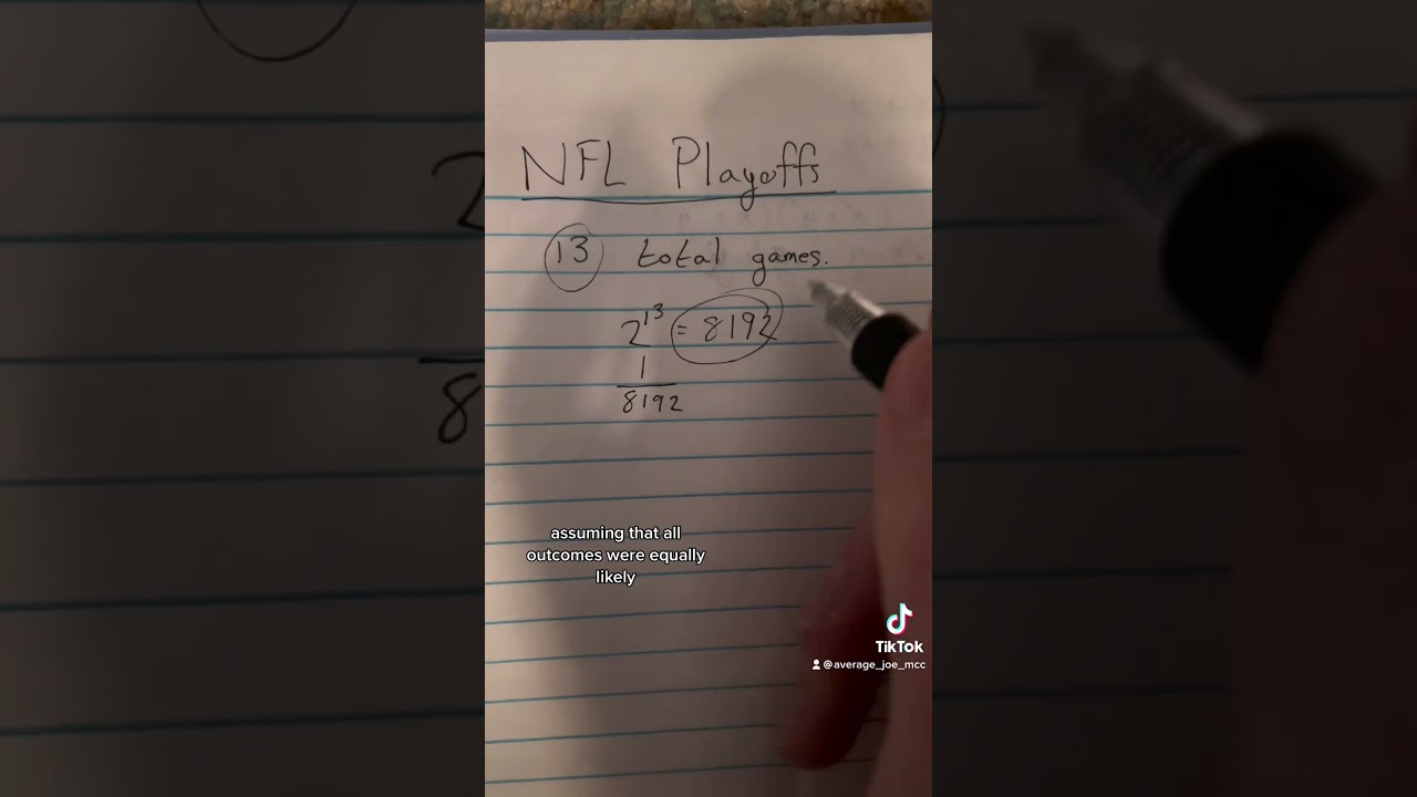 Odds of predicting NFL playoffs