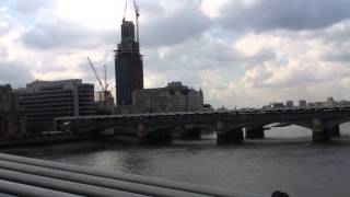 Millenium bridge looking west oct 2 2014