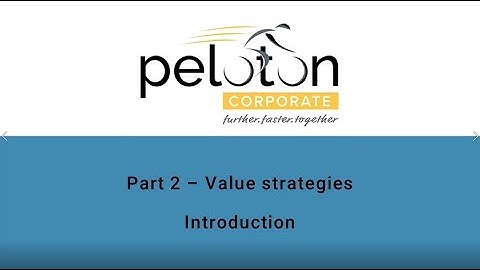 Value creation class – Value Strategies