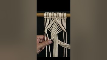 New Macramé Diamond Pattern | how to make...  #diy #macrame #handmade #tutorial