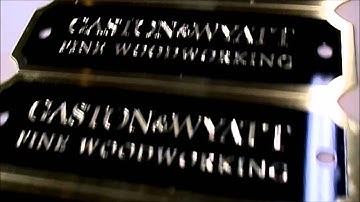 Diamond Engraved Brass Plates