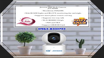 Jovision 2MP Wi-Fi Camera JVS-H820E Clear Night Vision With Sound