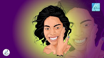 Affinity Designer Vector Art | Timelapse Speed Art 🎨  | Portrait Vector Art