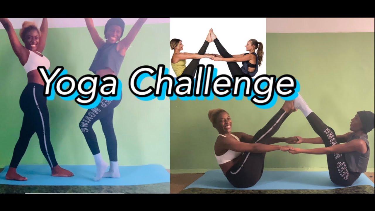 Yoga Challenge | Duo | *so hard* | Black Girl In Russia🇷🇺