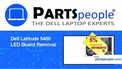 Dell Latitude 5400 (P98G001) LED Board How-To Video Tutorial