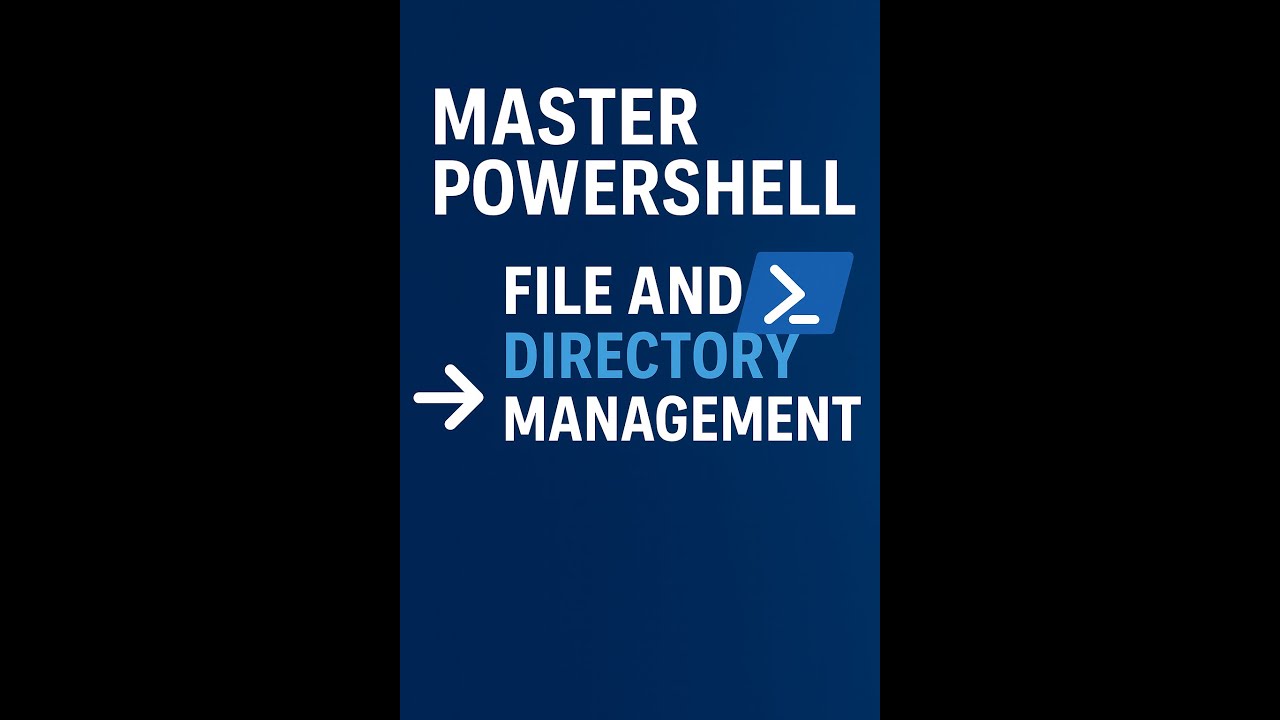 Manage Files & Directories Like a Sysadmin – PowerShell Guide - YouTube