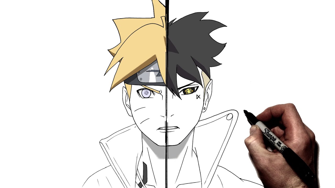 ⚠️ Desenhando Boruto - timeskip ⚠️