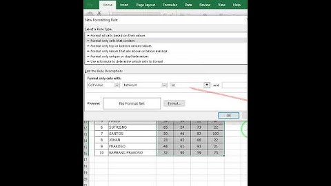 Cara Menandai Cell yang Berisi Nilai Angka Tertentu #shorts #exceltutorial #exceltips