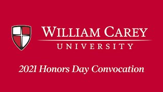 WCU Honors Convocation 2021