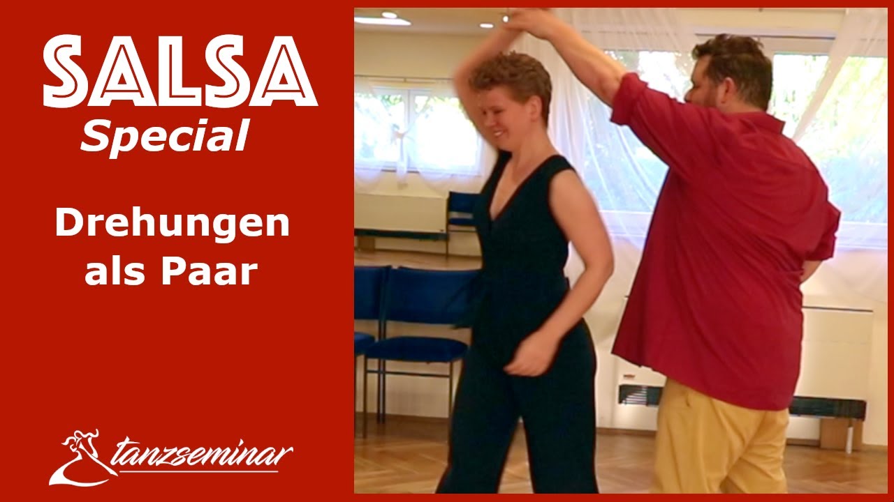 Salsa Tanzen lernen | Drehungen als Paar | Rechtsdrehung | Linksdrehung