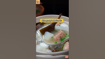 canh sườn củ cải tảo bẹ #shorts #food