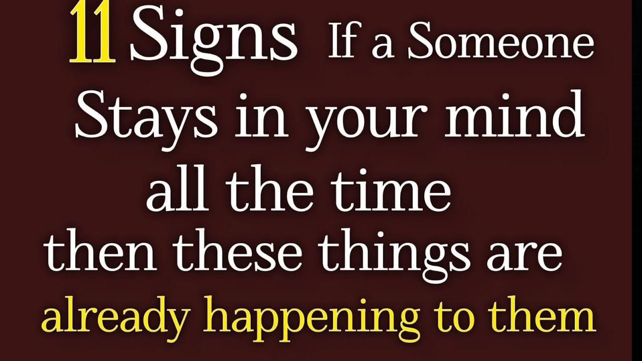 If Someone Stays on Your Mind All the Time, These 11 Things Are Already Happening to Them
